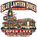 Blue Lantern Diner vintage printable wall art from the Lost Places collection