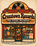 Crosstown Records vintage printable wall art from the Lost Places collection
