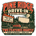 Pine Ridge Drive-In vintage printable wall art from the Lost Places collection