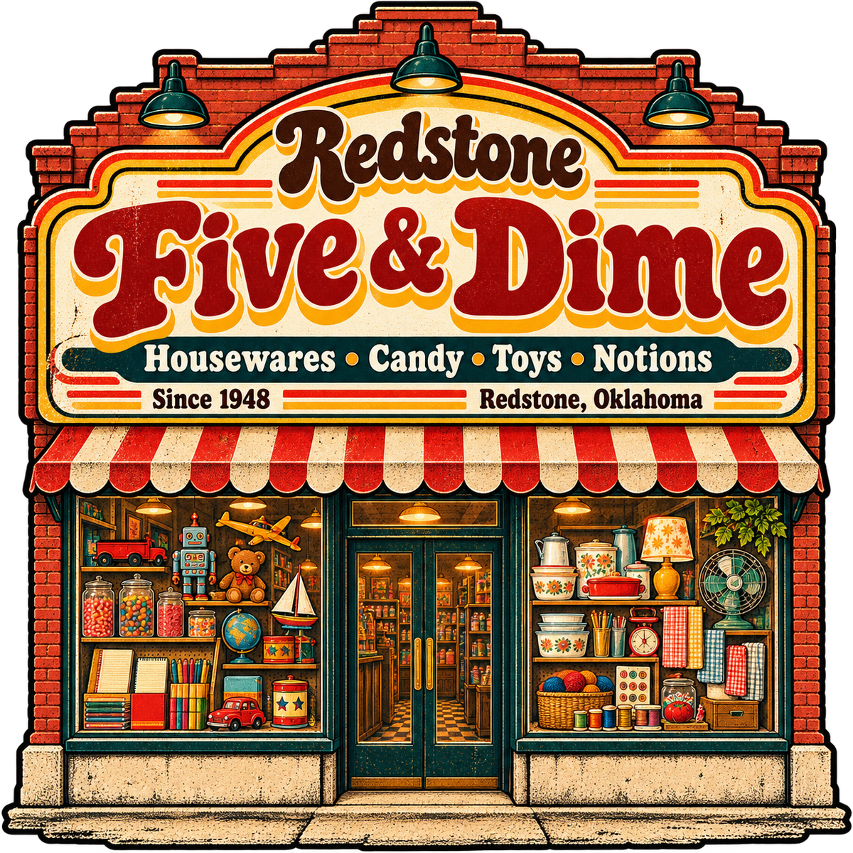 Redstone Five & Dime vintage printable wall art from the Lost Places collection