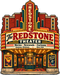 The Redstone Theater vintage printable wall art from the Lost Places collection